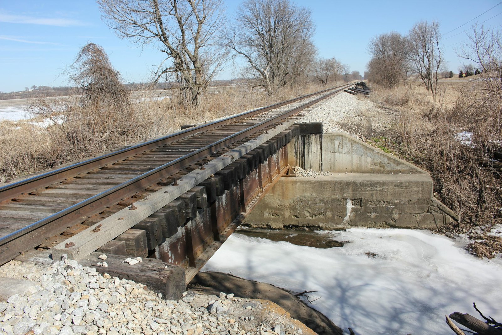 Looking east